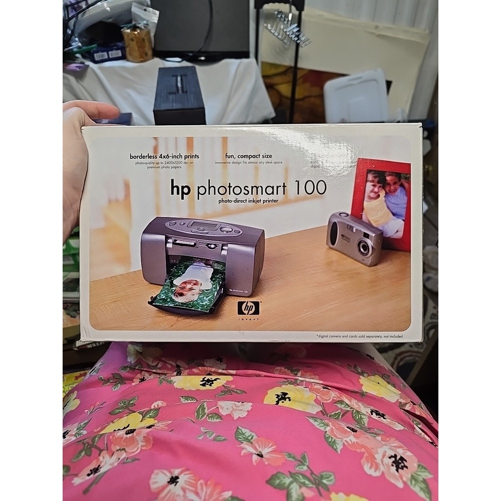 HP Photosmart 100 Photo-Direct Inkjet Printer New Opened Box Compact 4x6 USB